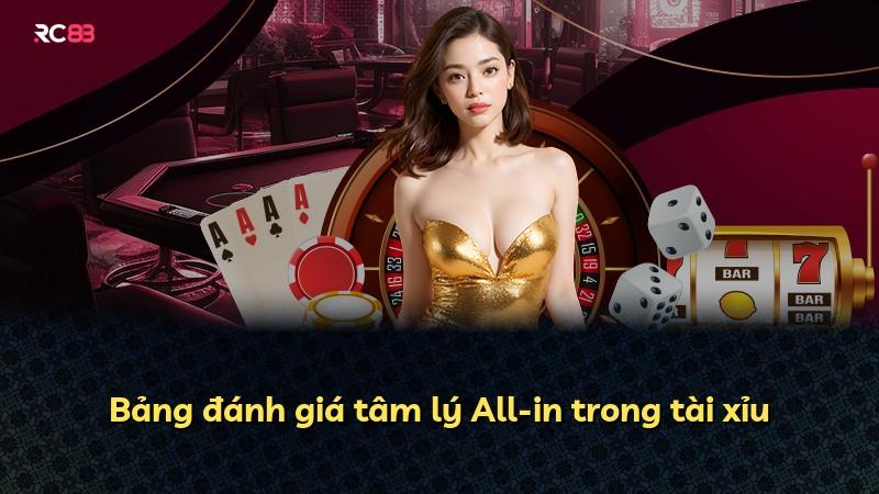 Bảng đánh giá tâm lý All-in trong tài xỉu
